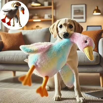 50cm Soft Colorful Duck Plush Toy for Cats and Dogs - Anxiety-Relieving Companion and Energy Release Gift