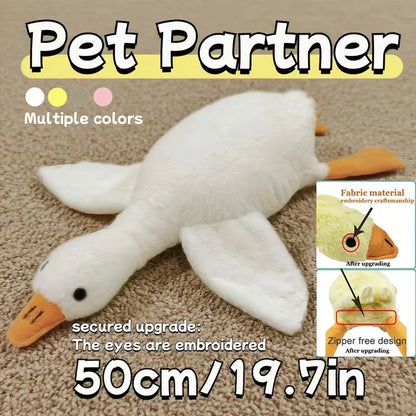 50cm Soft Colorful Duck Plush Toy for Cats and Dogs - Anxiety-Relieving Companion and Energy Release Gift