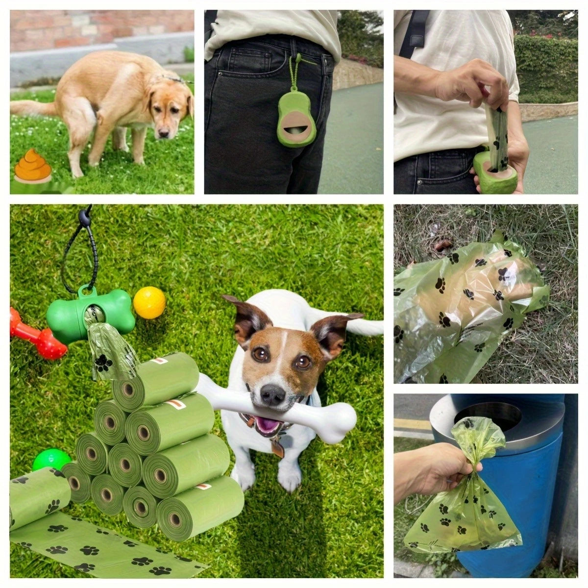 2-60Roll Bags Leak-Proof  for Cats and Dogs