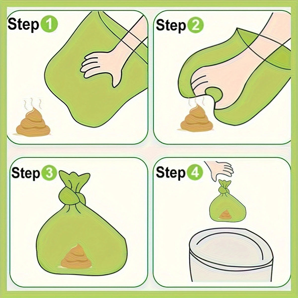 2-60Roll Bags Leak-Proof  for Cats and Dogs