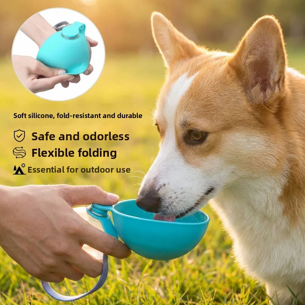285ML Leak-Proof Feeder Bottle, Silicon Lightweight Travel Pet Supplies