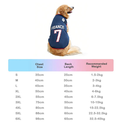 2026 Soccer Pet Football Jersey 