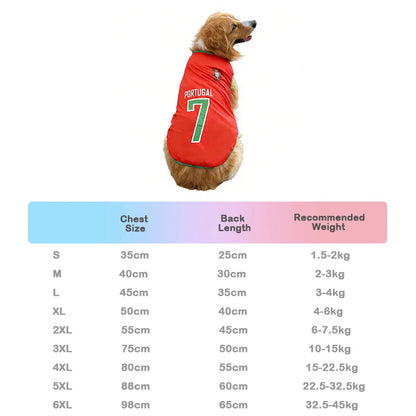2026 Soccer Pet Football Jersey 