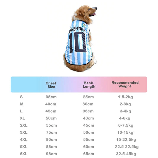 2026 Soccer Pet Football Jersey 