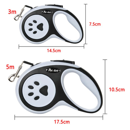 Automatic Retractable Dog Leash - Dual Size Options with Brake & Lock Safety System