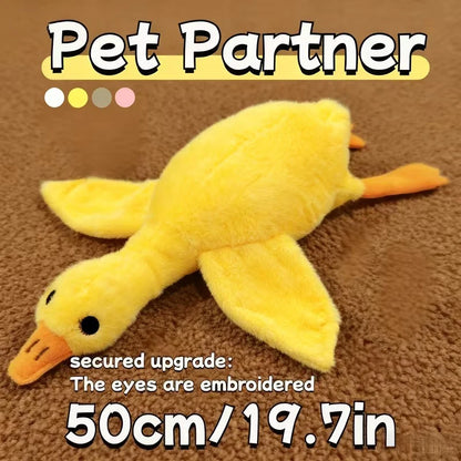 50cm Soft Colorful Duck Plush Toy for Cats and Dogs - Anxiety-Relieving Companion and Energy Release Gift