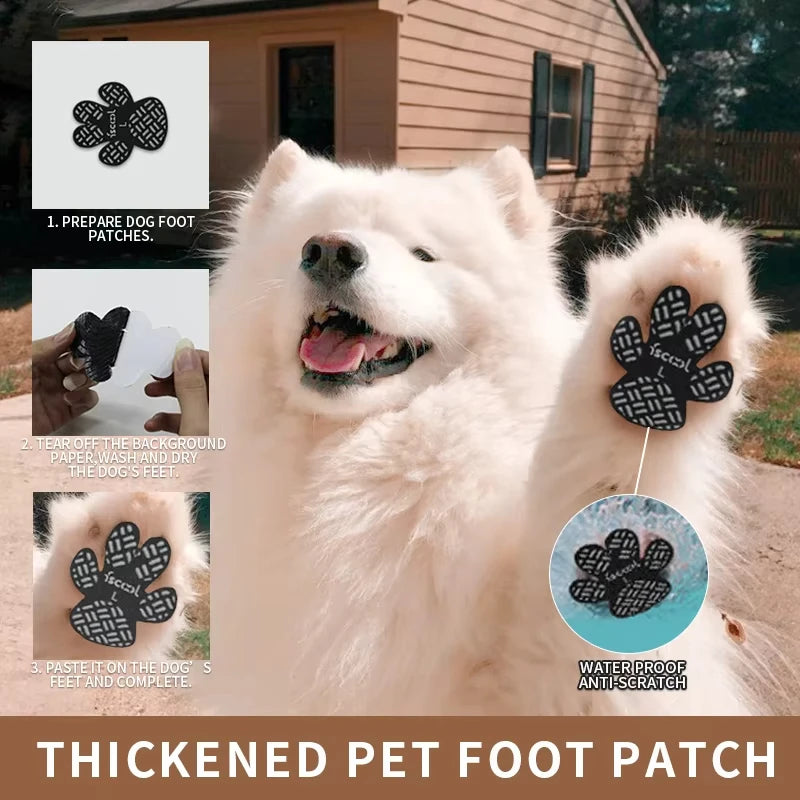 Heavy-Duty Dog Paw Grips - 4 Pack with Strong Adhesive for Slippery Surfaces Sturdy Dog Foot Pads - 4 Pack with Robust Adhesive