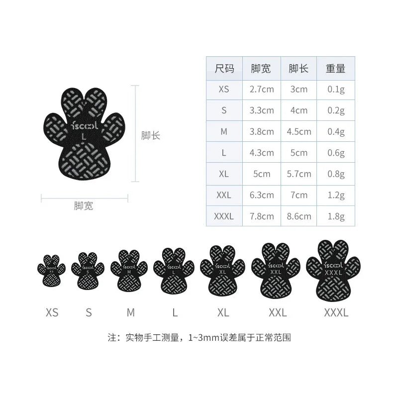 Heavy-Duty Dog Paw Grips - 4 Pack with Strong Adhesive for Slippery Surfaces Sturdy Dog Foot Pads - 4 Pack with Robust Adhesive