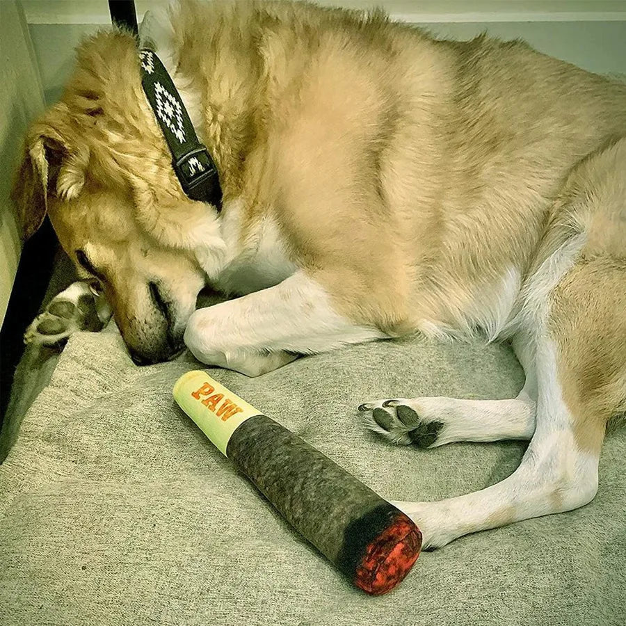 New Nteractive Dog Joint Sound Puppy Toy Cigar for Resistant Squeak Indestructible Dog Plush Dog Toy with Squeaker Chewing Toys