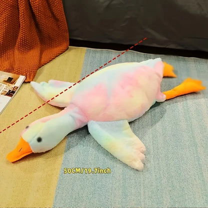 50cm Soft Colorful Duck Plush Toy for Cats and Dogs - Anxiety-Relieving Companion and Energy Release Gift