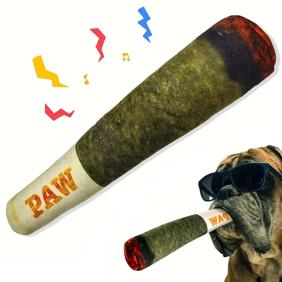 New Nteractive Dog Joint Sound Puppy Toy Cigar for Resistant Squeak Indestructible Dog Plush Dog Toy with Squeaker Chewing Toys